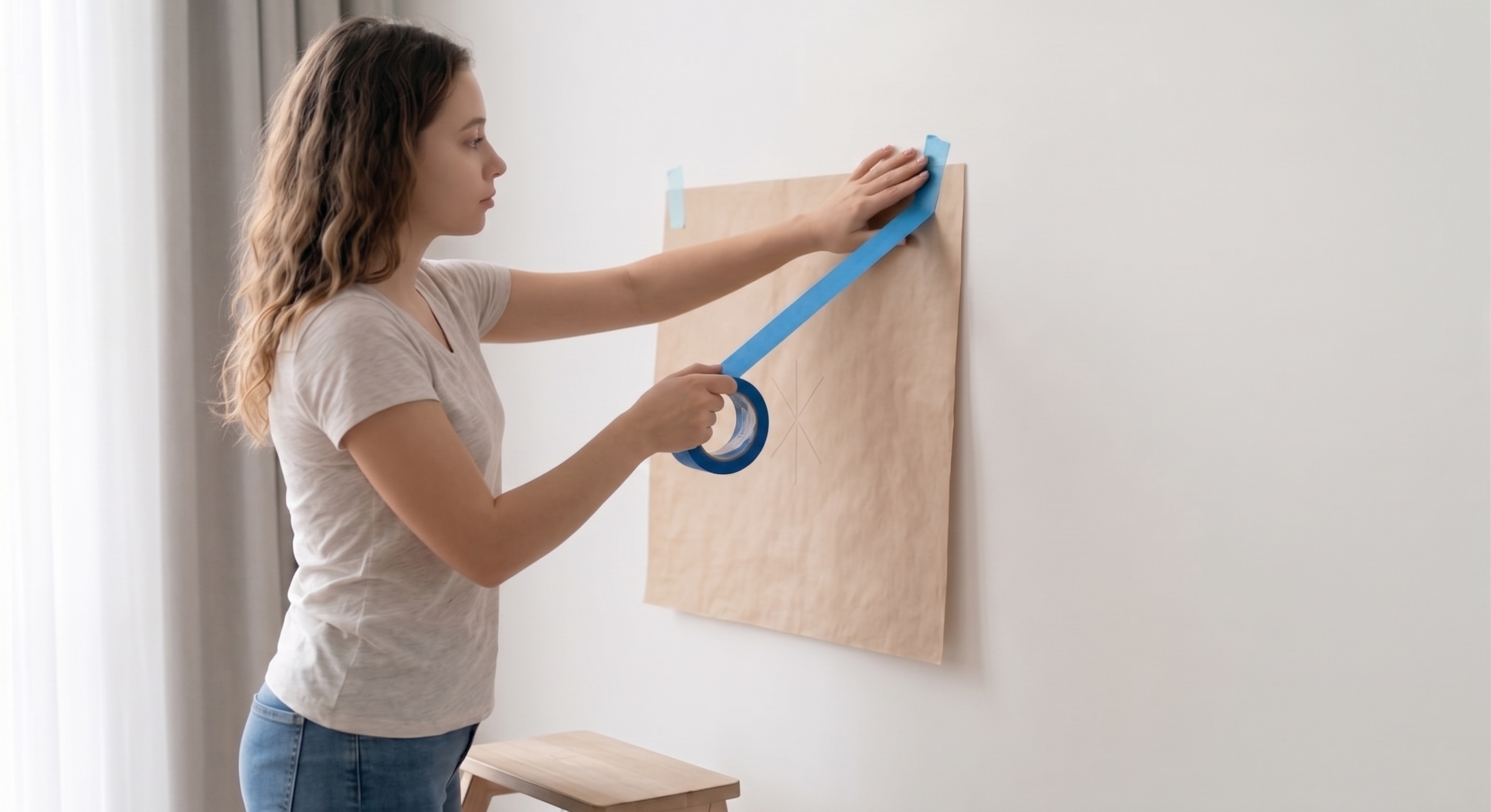 Step 4 — Position the Template on the Wall